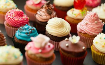 Different flavors of cupcakes