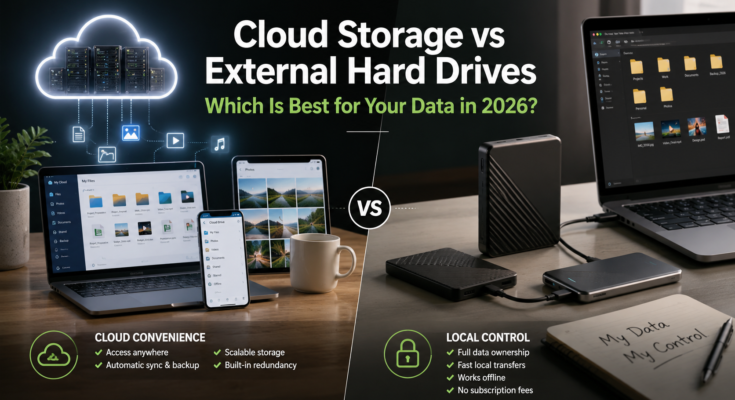 Cloud storage vs external hard drives