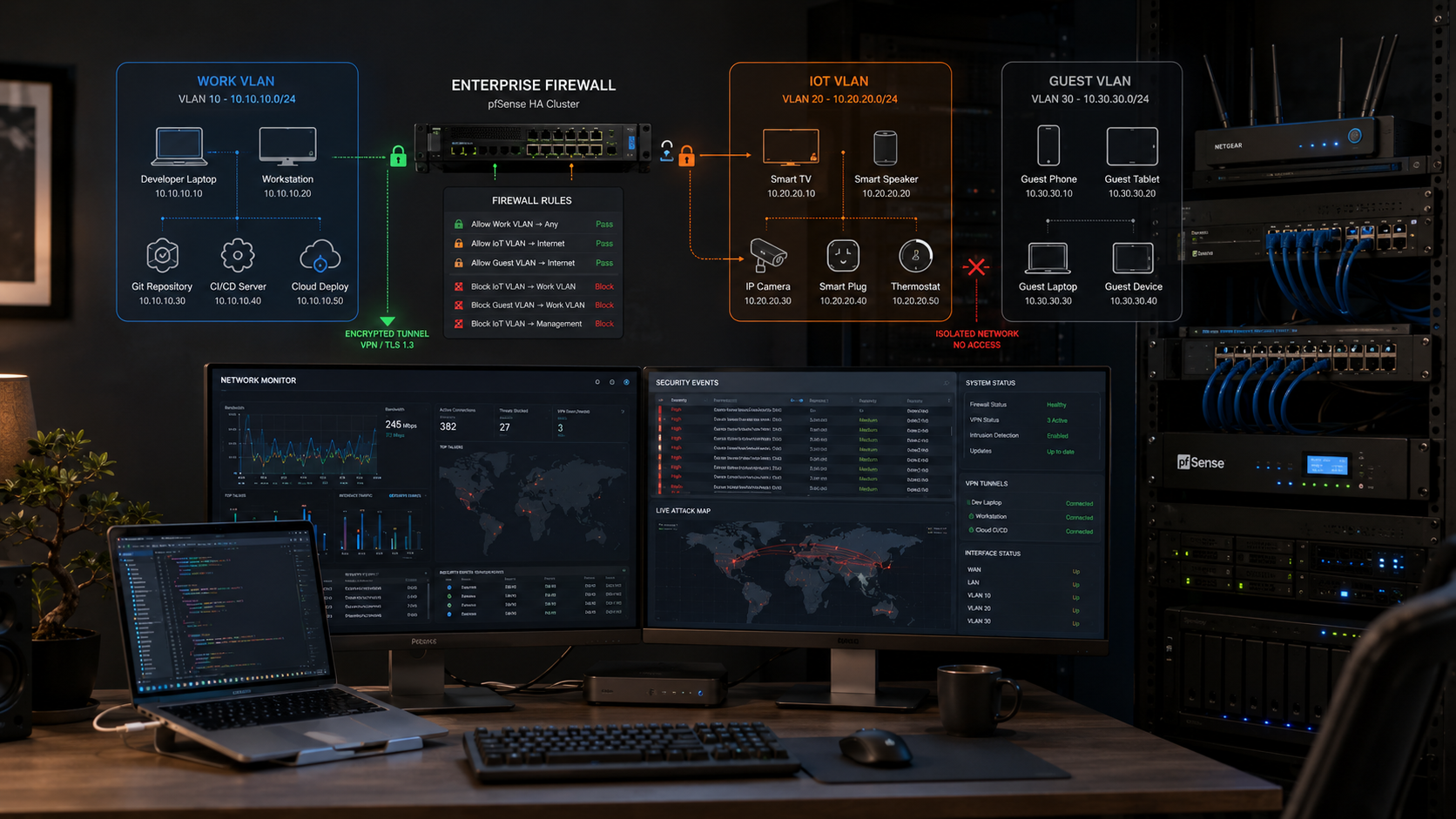 Secure Home Network Guide for Remote Engineers