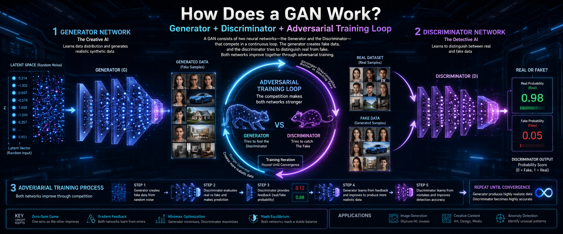 How generative adversarial network works