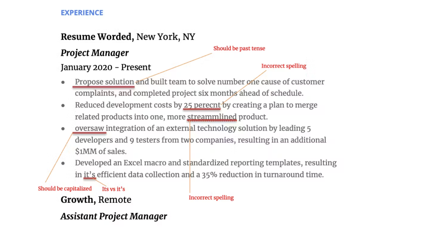 resume mistakes recruiters notice