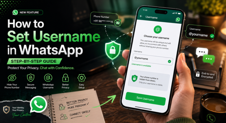Set your WhatsApp username securely