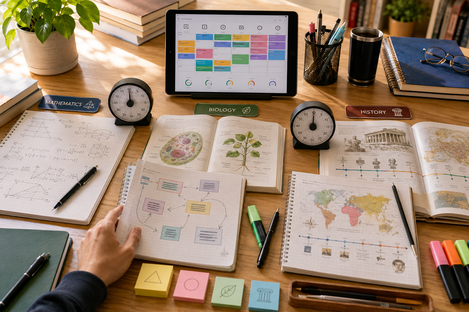 How to study for multiple subjects