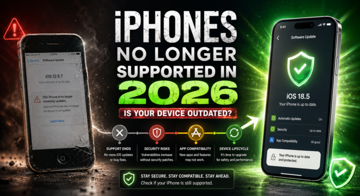 iPhones no longer supported in 2026