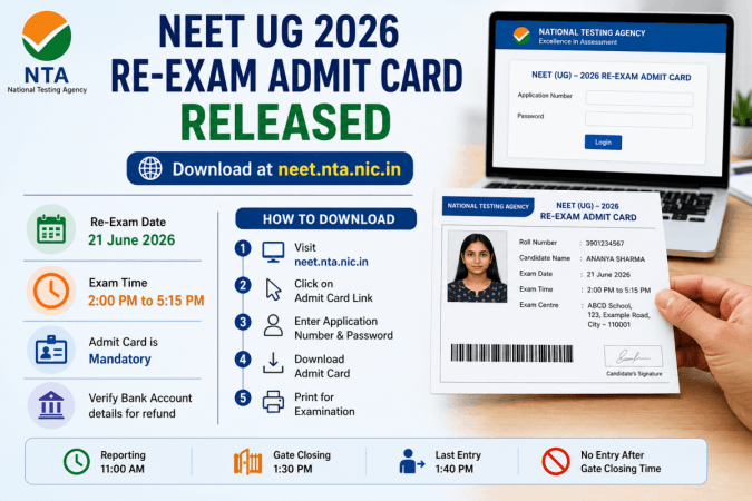 NEET UG 2026 Re-Exam admit card