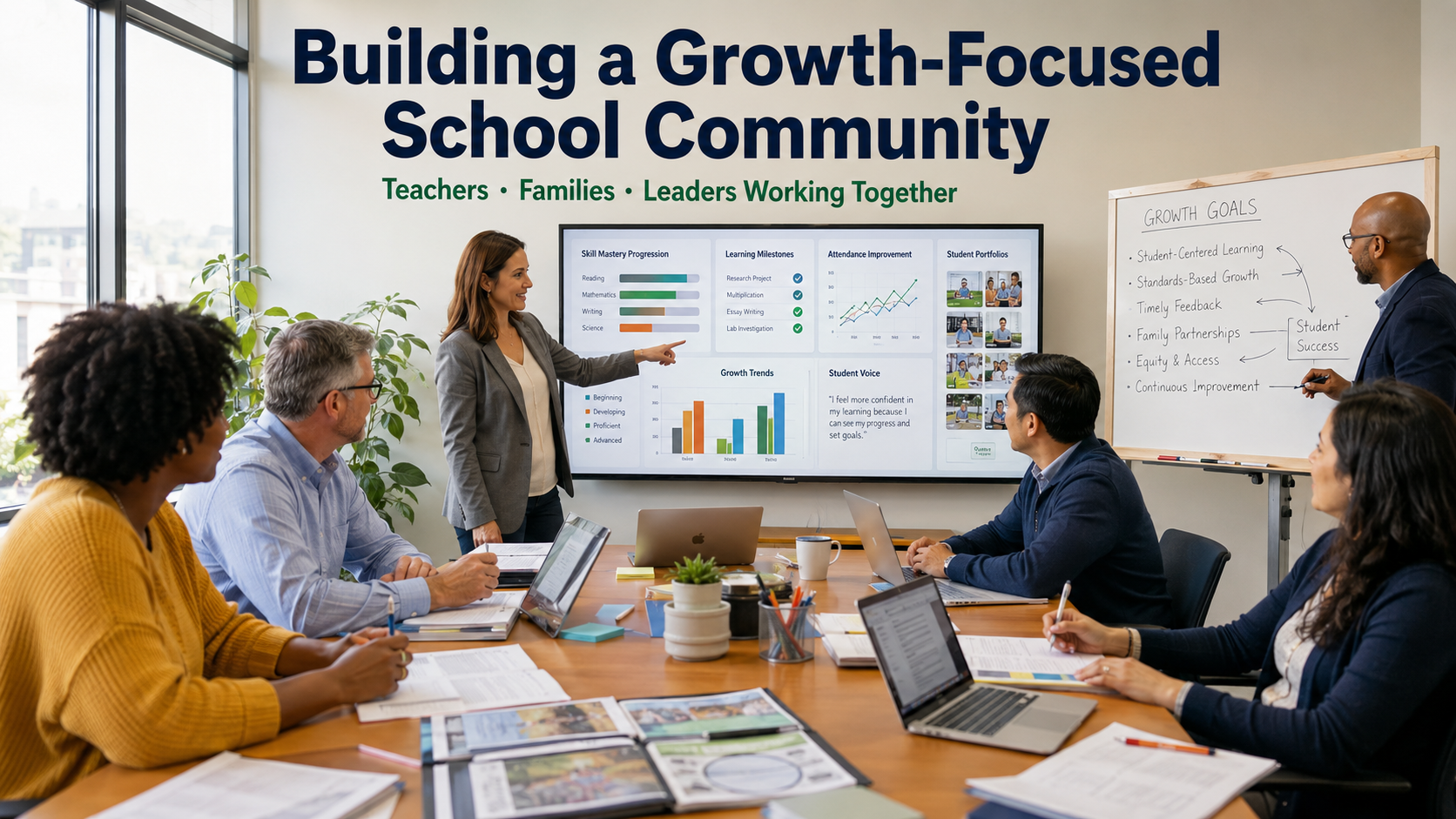 school culture where progress is valued
