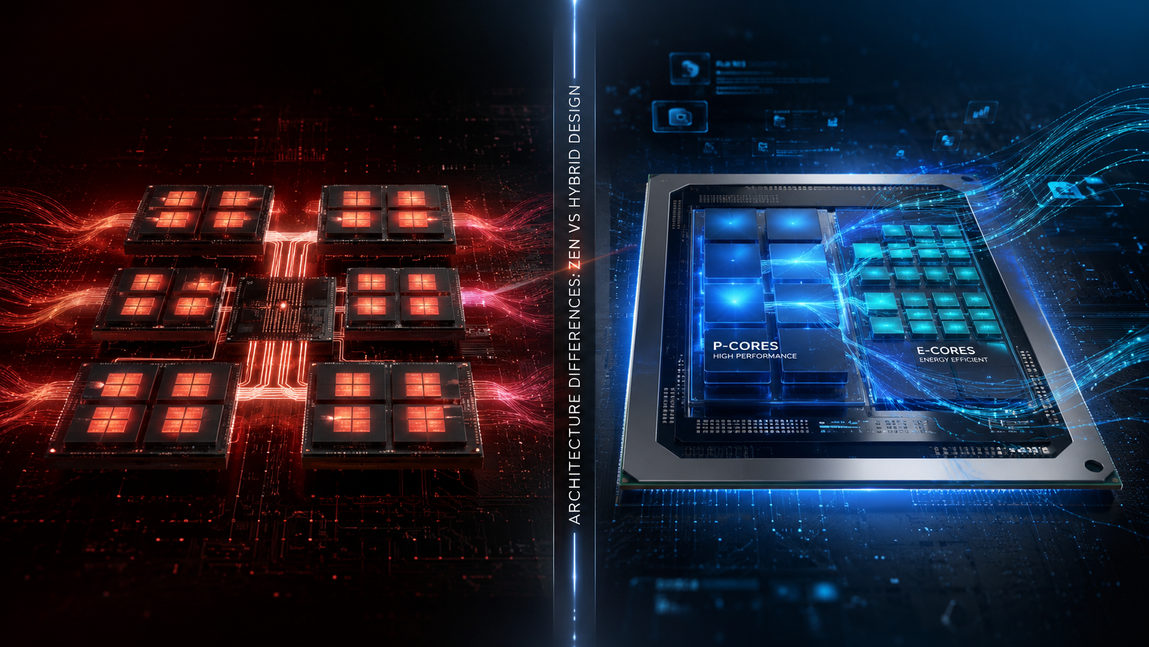 CPU architecture comparison: Zen vs Hybrid
