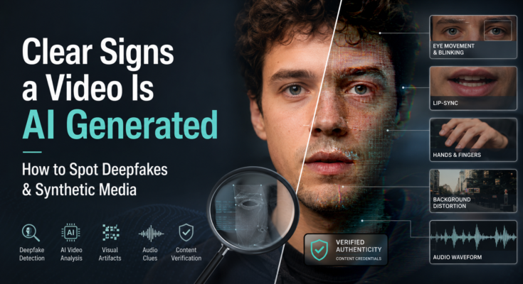 Clear signs of AI video manipulation