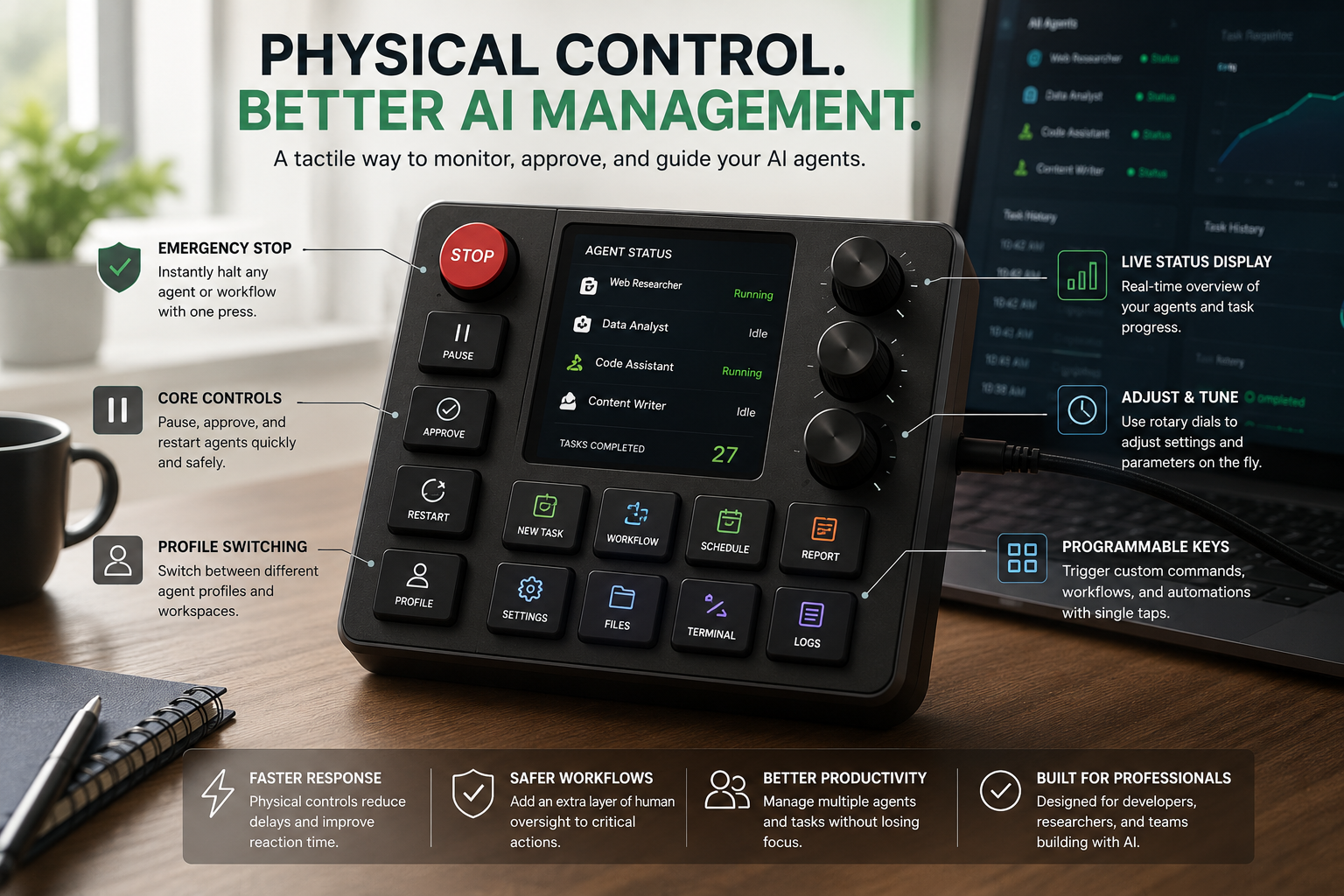 Control center for AI management