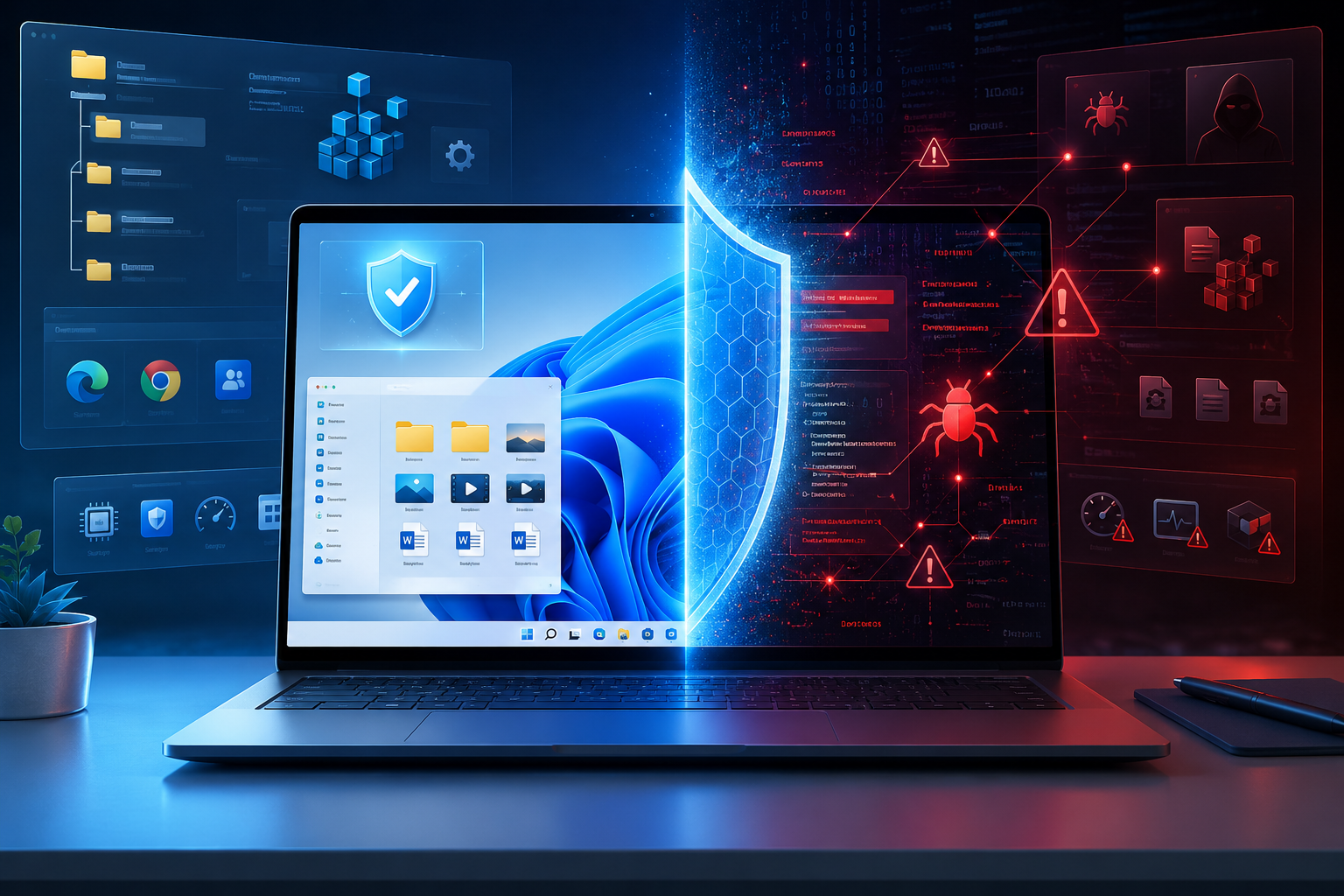 Cybersecurity defense vs. malware threat:remove malware from Windows 11