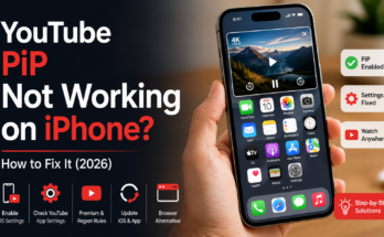 YouTube PiP Not Working on iPhone