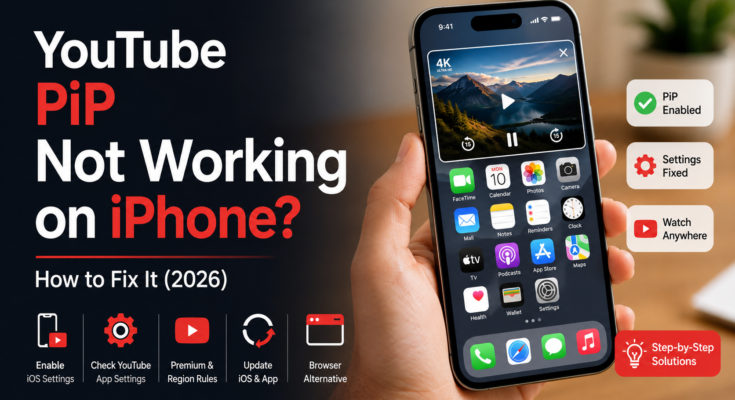 YouTube PiP Not Working on iPhone