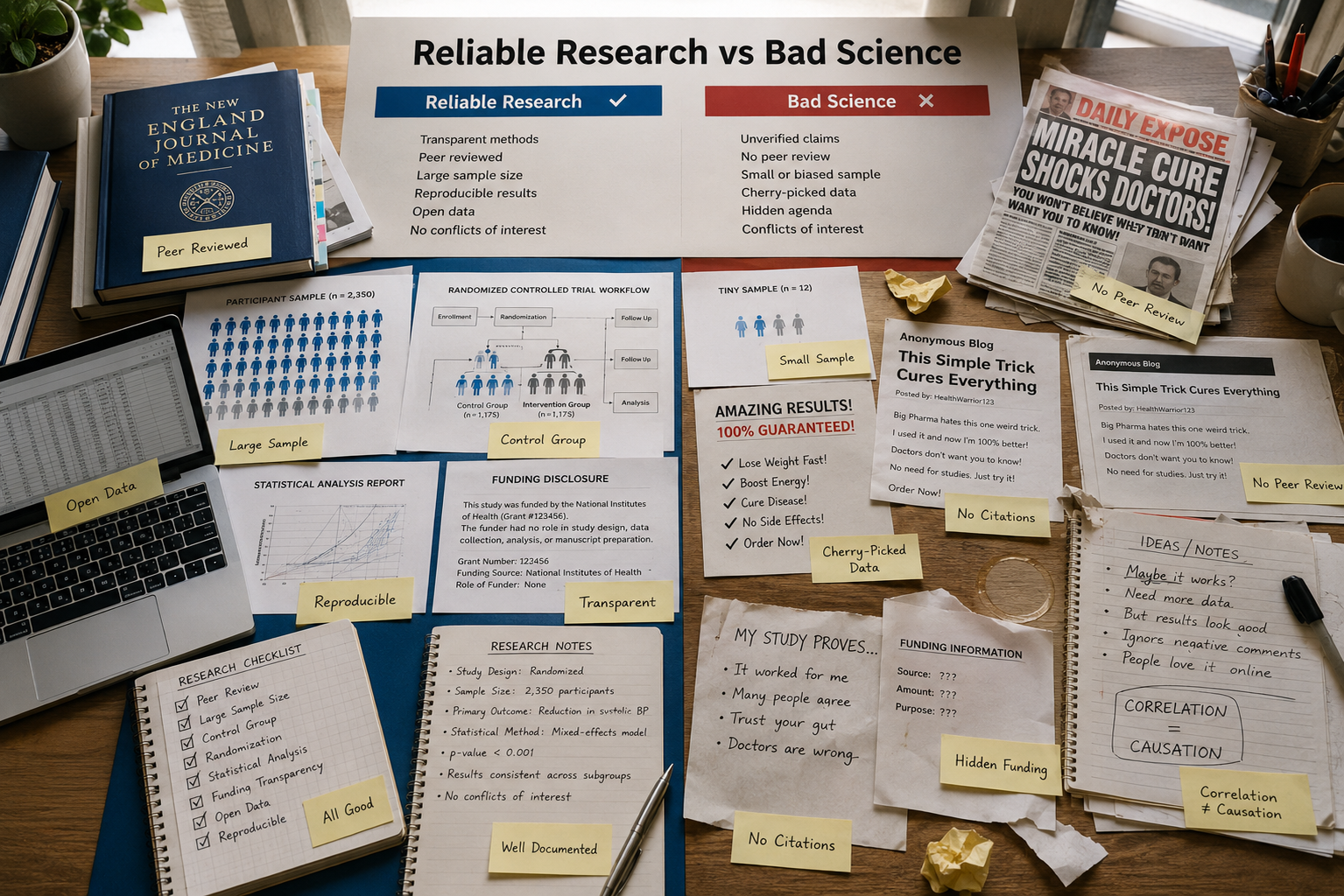 evaluate research quality