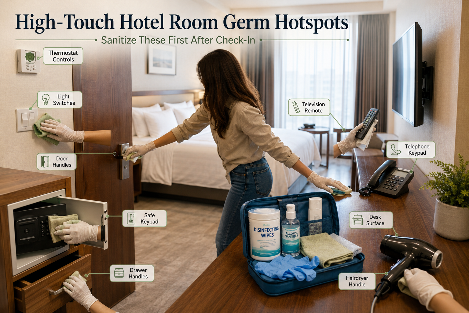 hotel room cleaning checklist