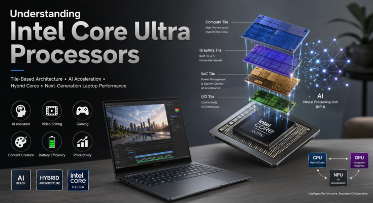 Intel Core Ultra processor infographic
