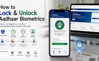 Lock and unlock Aadhaar biometrics guide