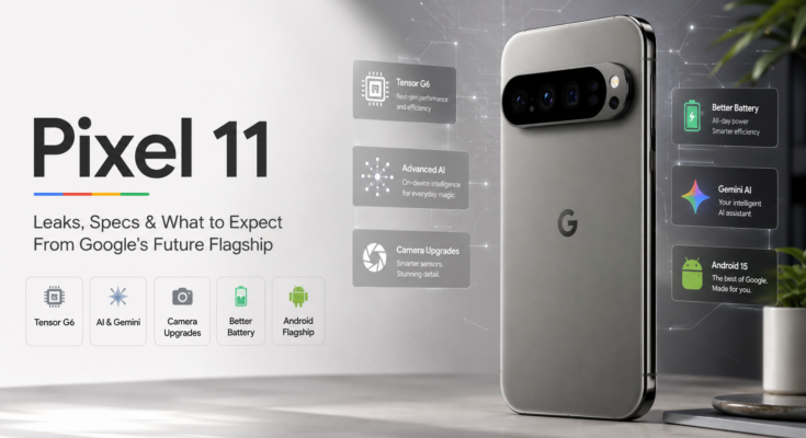 Pixel 11 tech promo concept