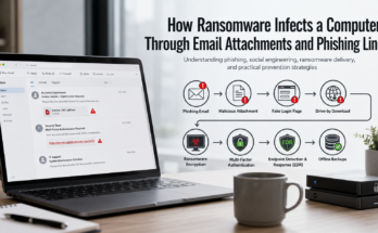 ransomware infect a computer