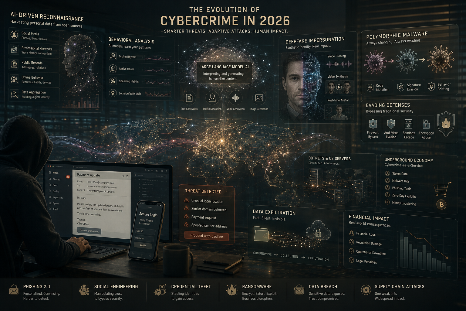 The evolution of cybercrime in 2026:identify a phishing attack email