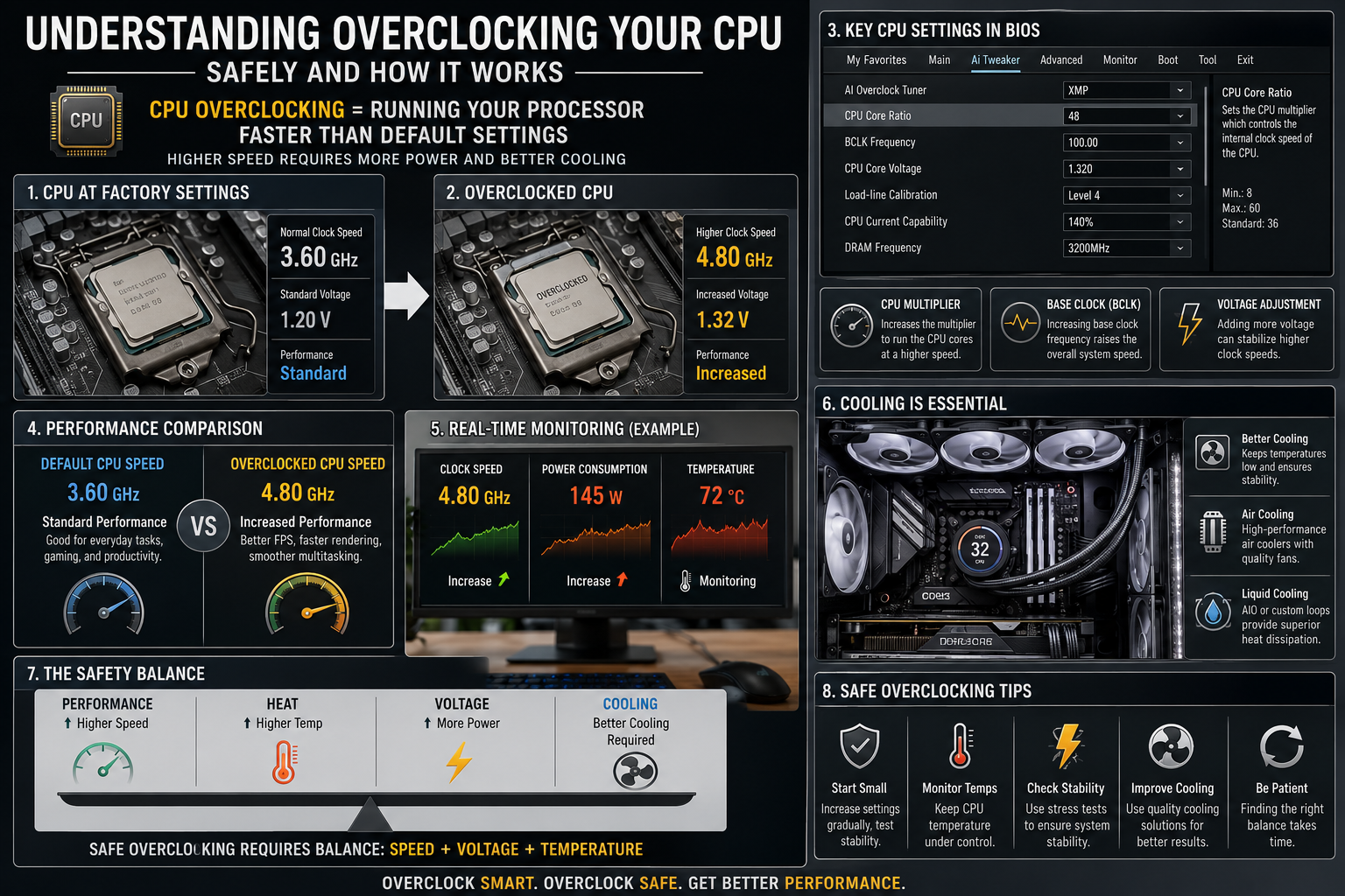 Understanding CPU overclocking safely