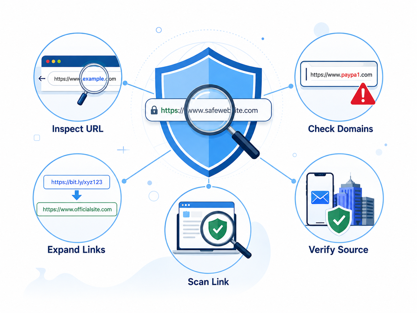 Website security and safety tips:clicking on a suspicious link