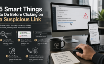 clicking on a suspicious link