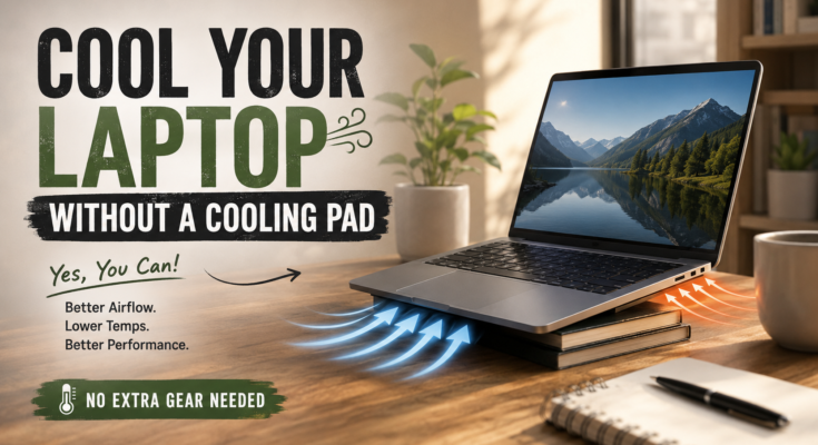 cool your laptop without a cooling pad