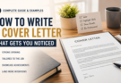 how to write a cover letter