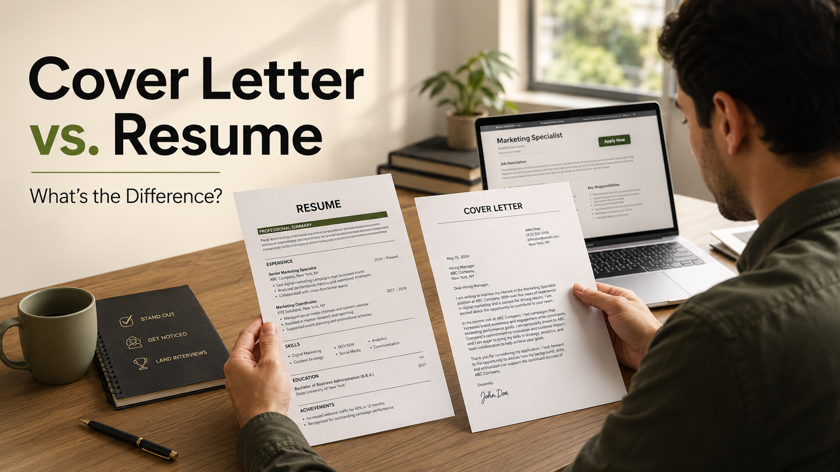 Cover Letter vs. Resume