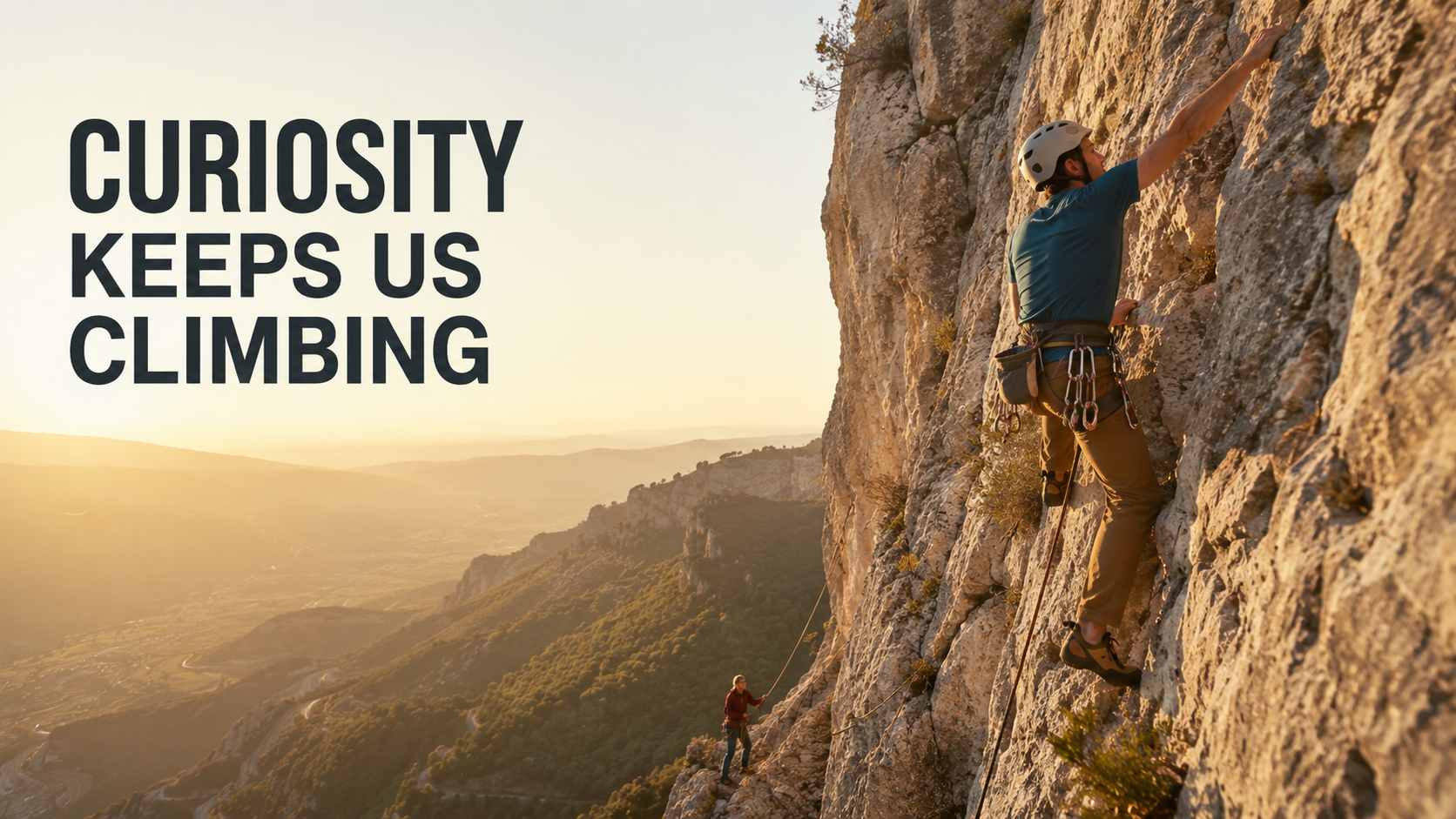 Curiosity Keeps Us Climbing