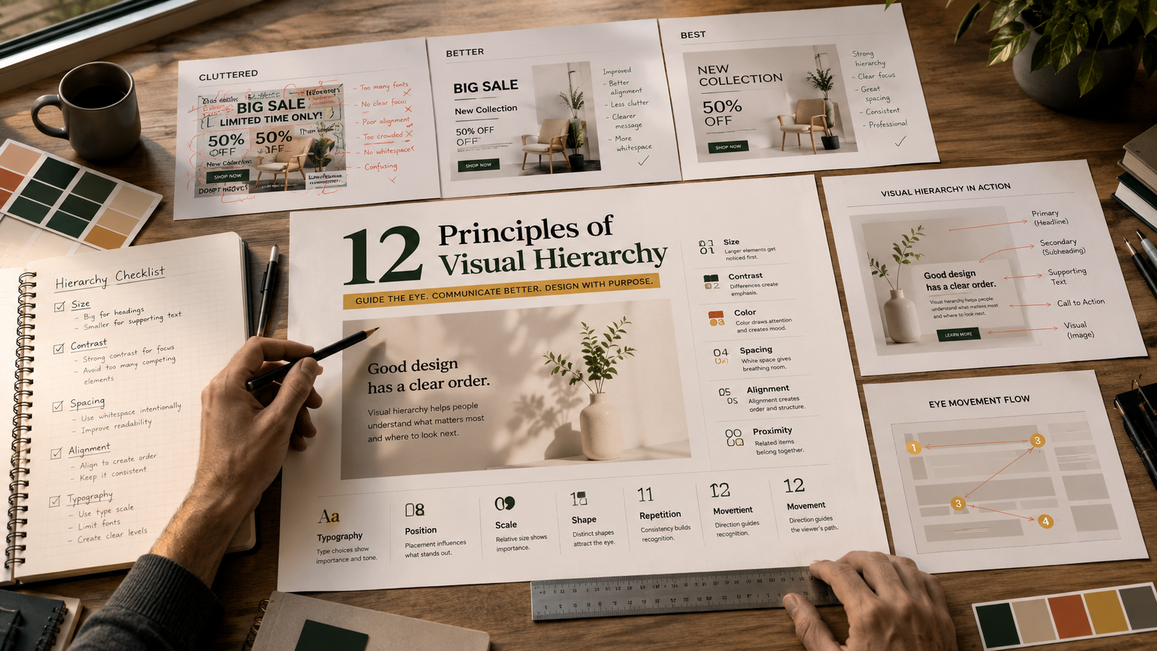 visual hierarchy in graphic design