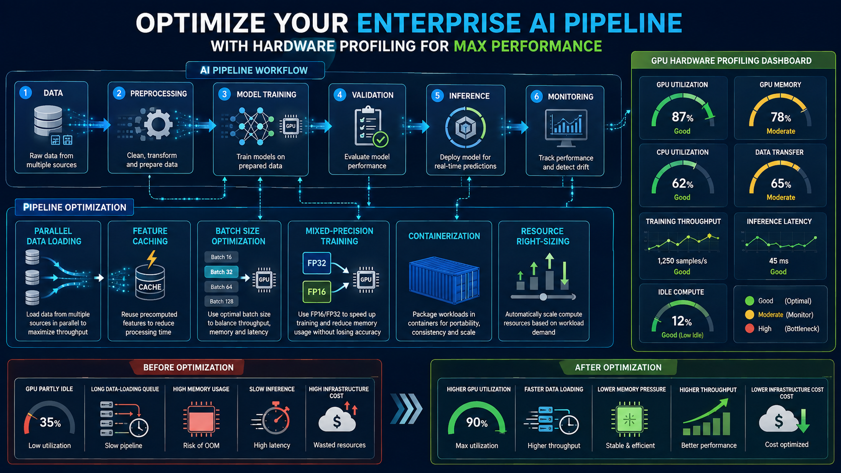 Enterprise AI Pipeline Optimization Dashboard