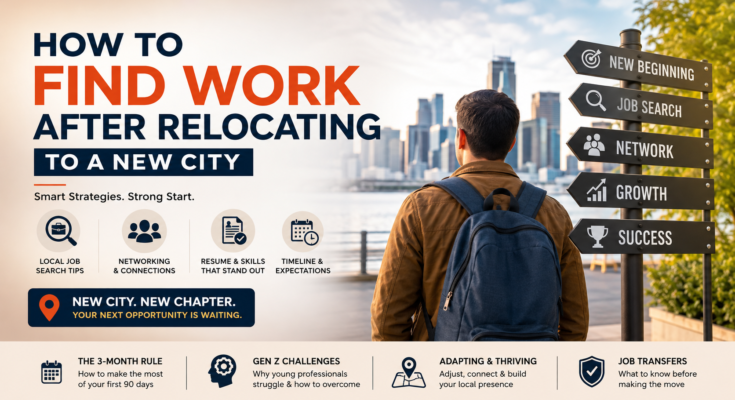 how to find work after relocating to a new city