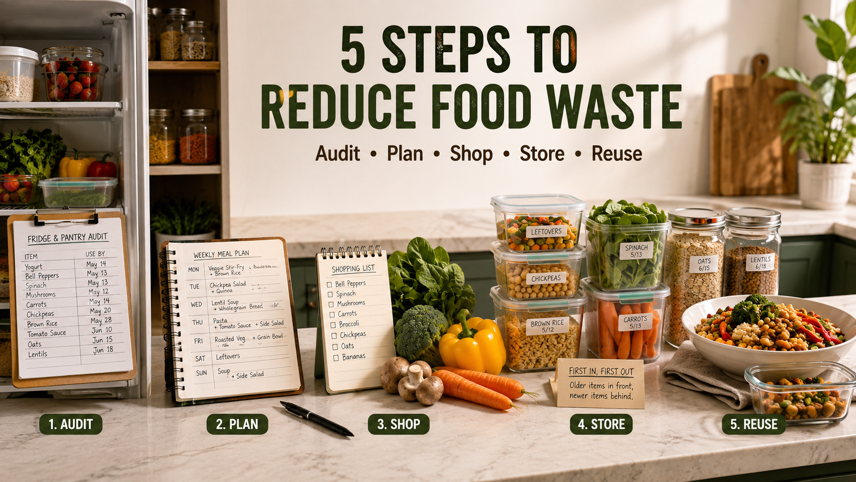 reduce food waste at home
