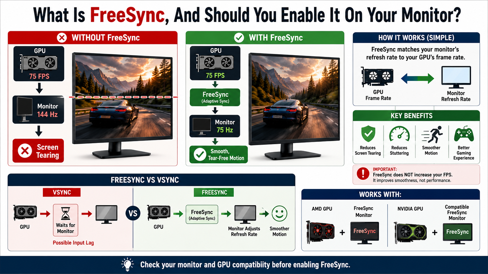FreeSync: Smooth, Tear-Free Gaming Explained