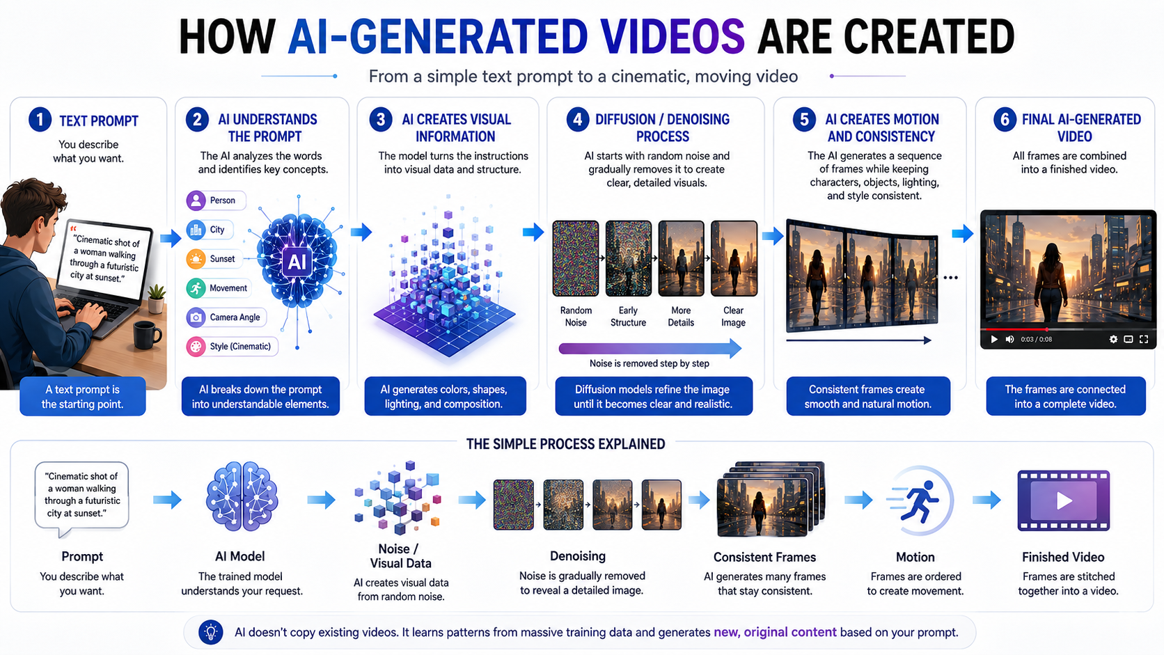 How AI-Generated Videos Are Created