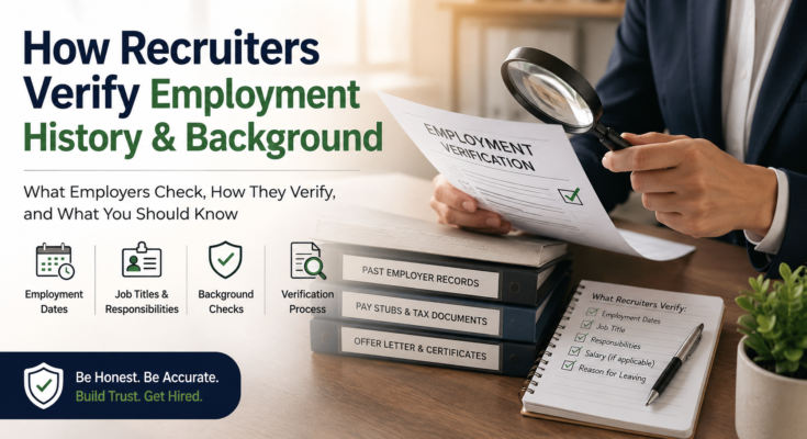 how Recruiters Verify Employment History