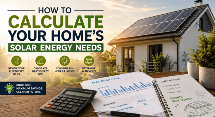 How to Calculate Your Home's Solar Energy Needs