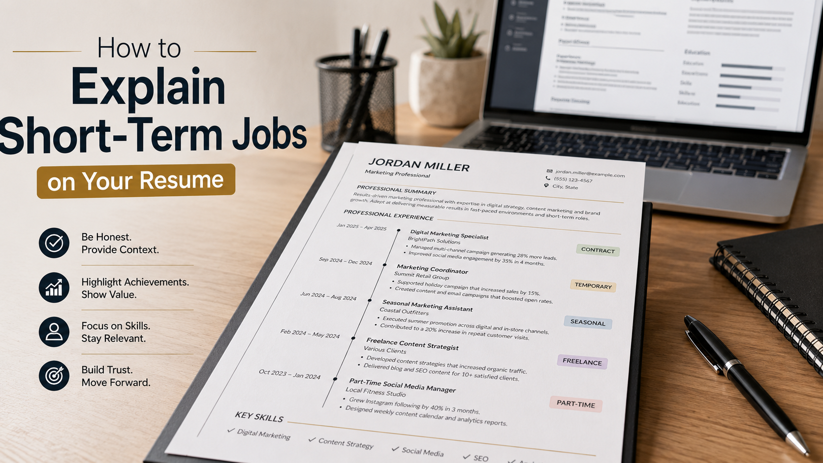 Short-Term Jobs on Your Resume