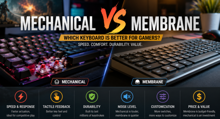 mechanical vs membrane keyboard Gaming Keyboard Showdown