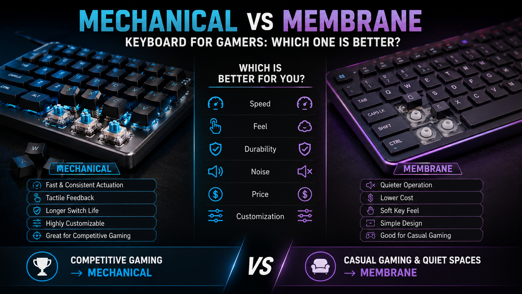 Mechanical vs Membrane Keyboard Showdown