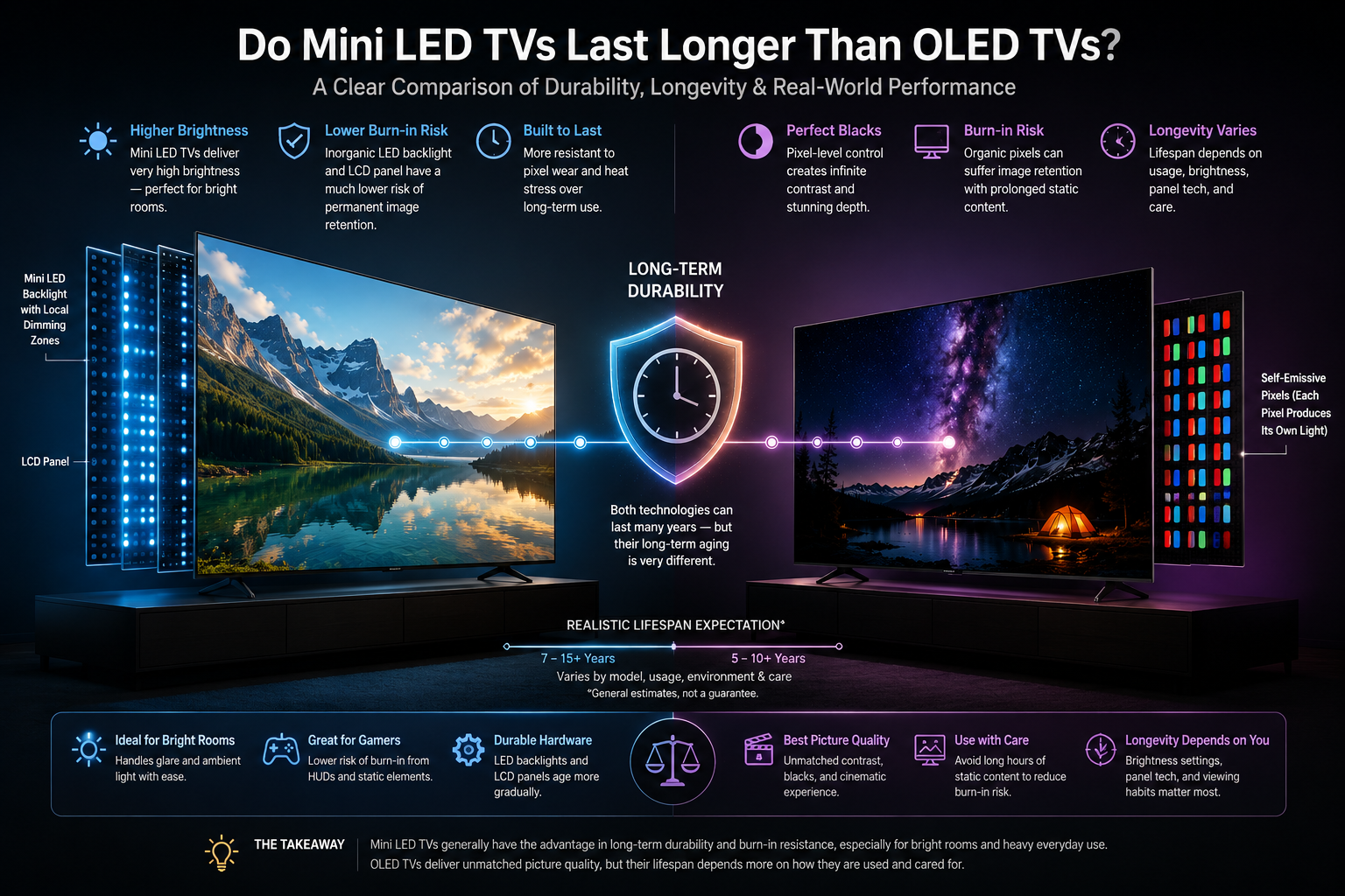 Mini LED vs OLED: Durability Compared