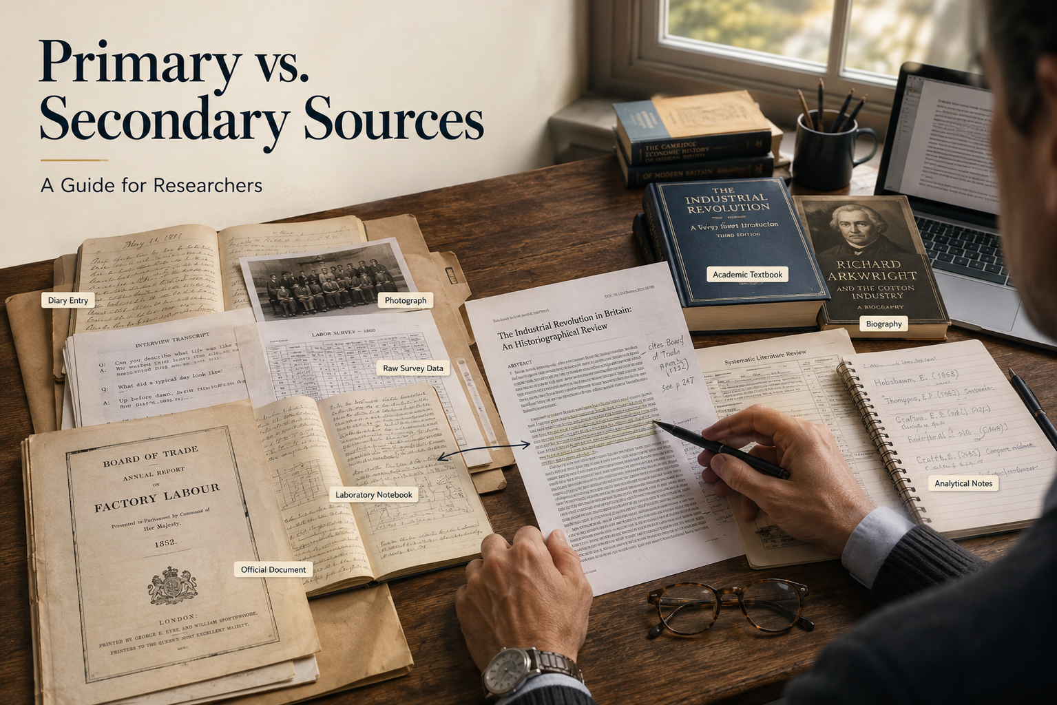 primary vs secondary sources