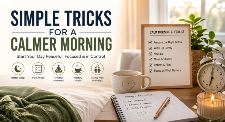 simple tricks for a calmer morning