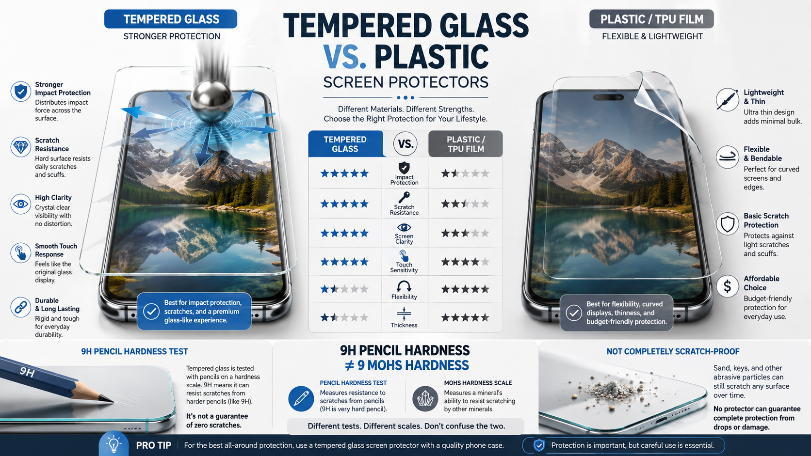 Tempered Glass vs. Plastic Screen Protectors: Which Is Best?