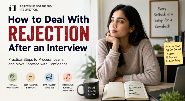 deal with rejection after an interview
