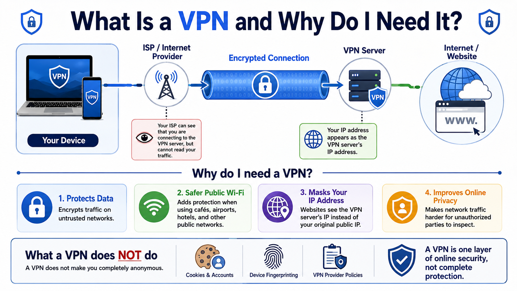 VPN Guide: Protection, Privacy, and Limits