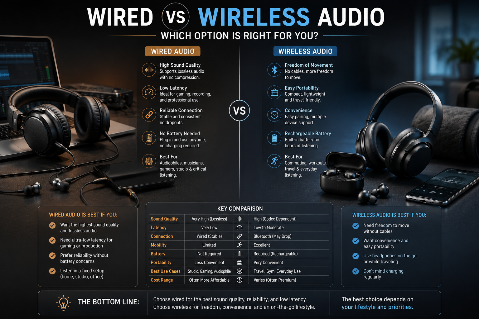 Wired vs Wireless Audio Guide