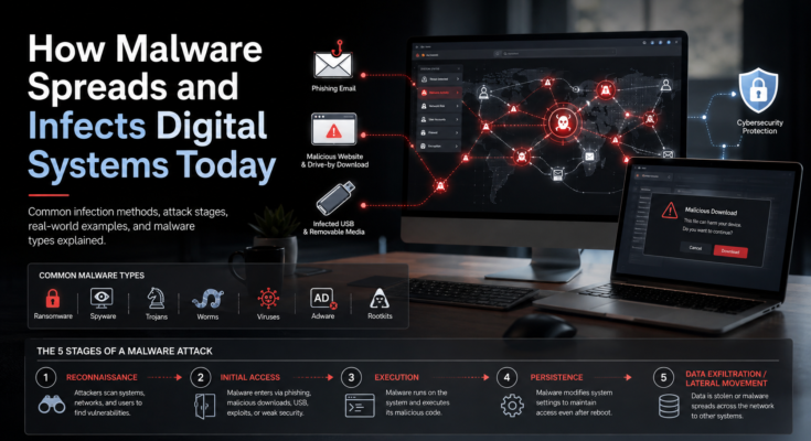 how malware spreads