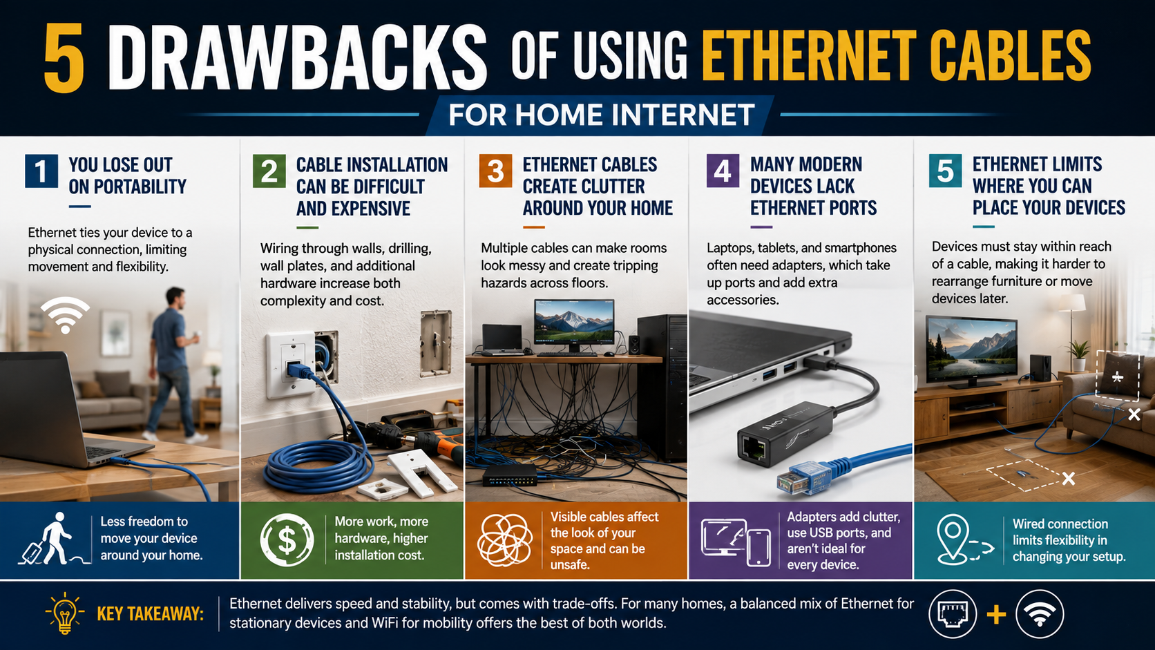 5 Drawbacks of Ethernet Cables